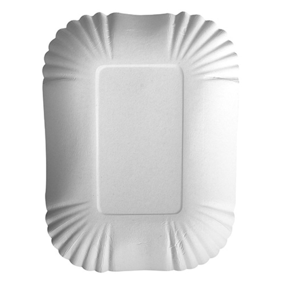 PAPSTAR Schale 250 Schalen, Pappe "pure" eckig 13 cm x 17,5 cm x 3 cm weiss