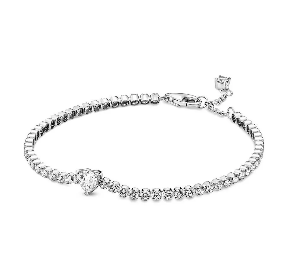 Pandora Armband Tennisarmband Herz aus Sterlingsilber mit Zirkonia von PANDORA