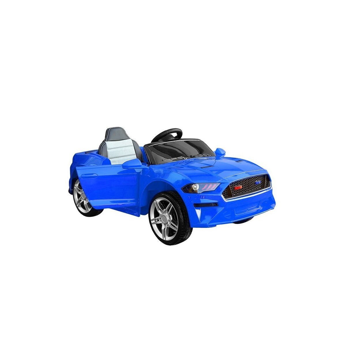 Wisam Elektro-Kinderauto Kinderauto BBH-718A Blau Ledersitz Reifen
