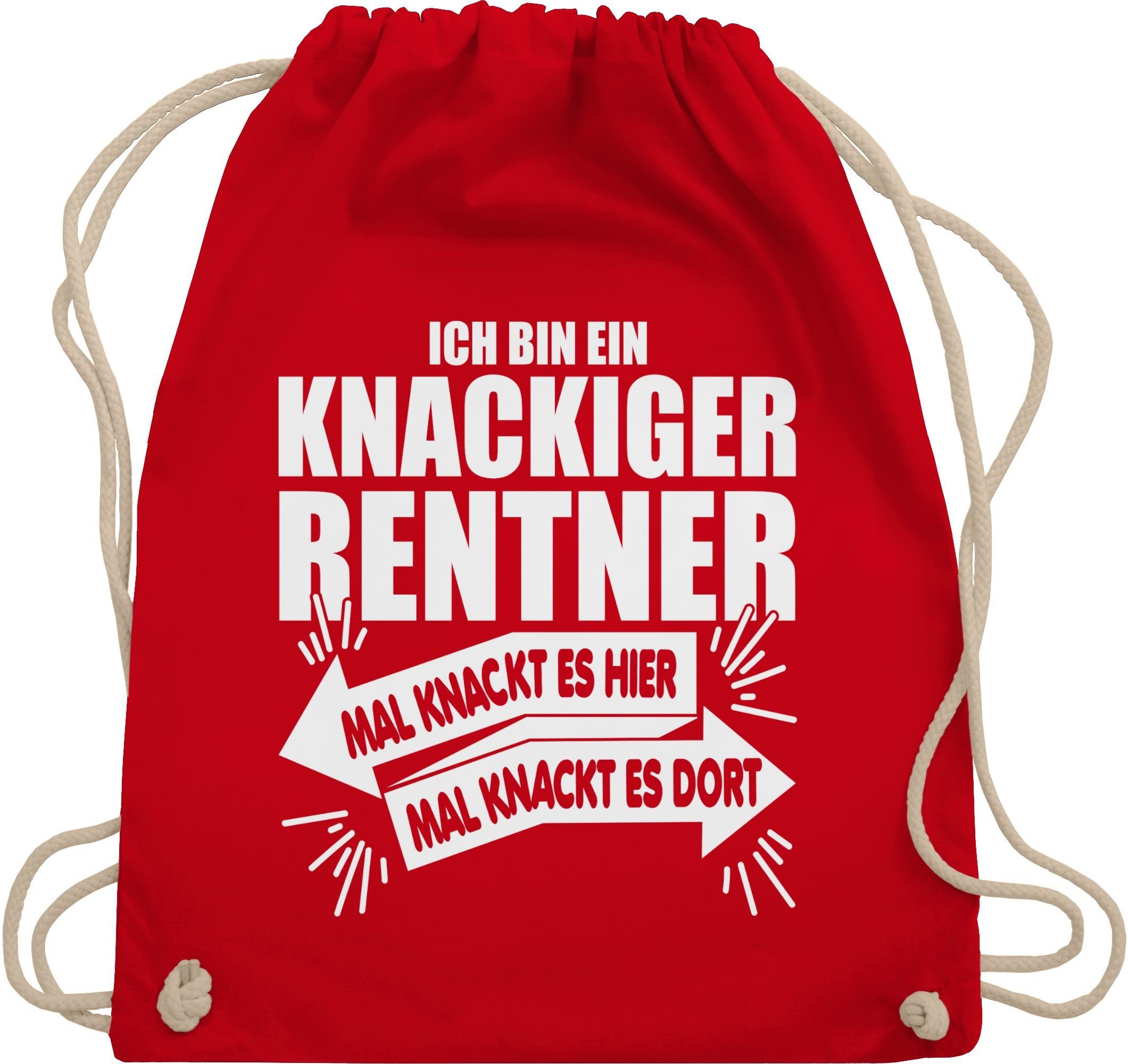 Turnbeutel Ich bin ein knackiger Rentner