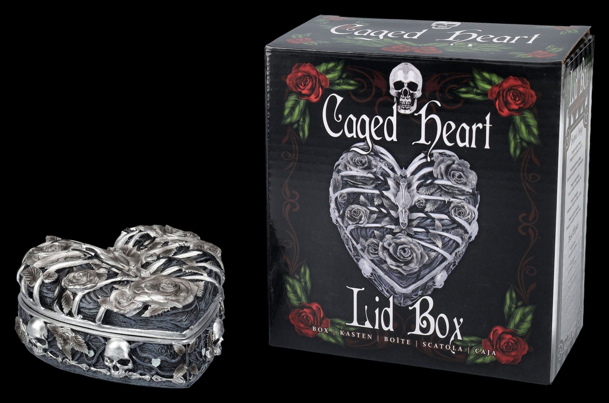 Thumbnail - Figuren Shop GmbH Aufbewahrungsdose Schatulle Herz - Caged Heart - Nemesis Now - Gothic Aufbewahrung Deko