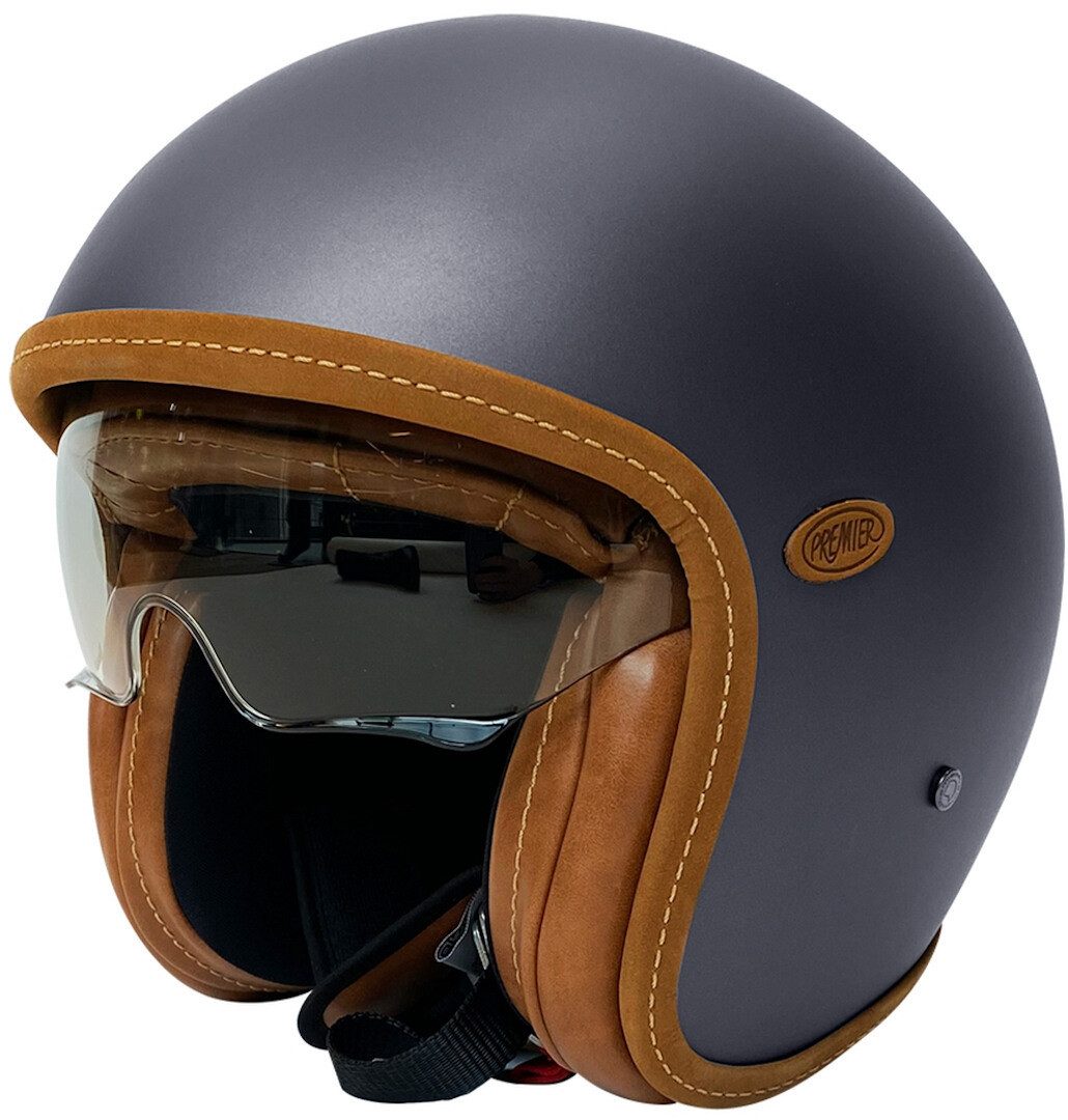 Premier Motorradhelm Vintage Platinum U17 BM Jethelm