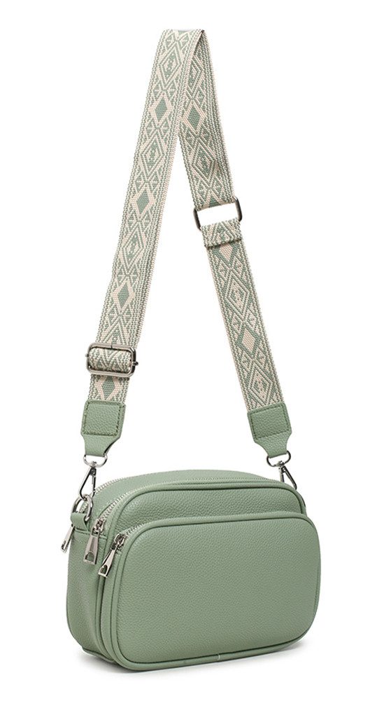 ITALYSHOP24 Schultertasche Damen Bodybag Umhängetasche Brusttasche günstig online kaufen