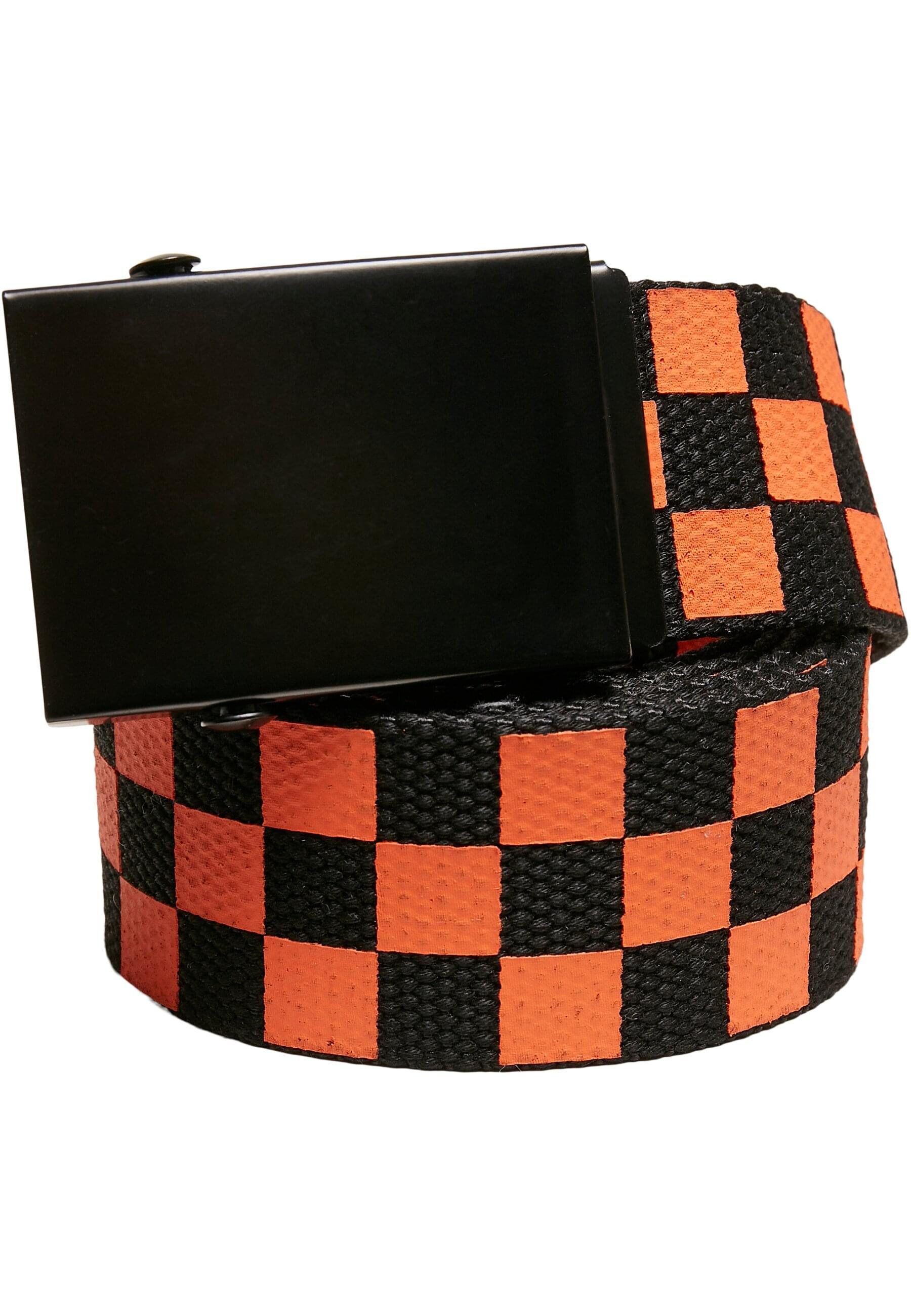 URBAN CLASSICS Hüftgürtel Urban Classics Unisex Check And Solid Canvas Belt 2-Pack