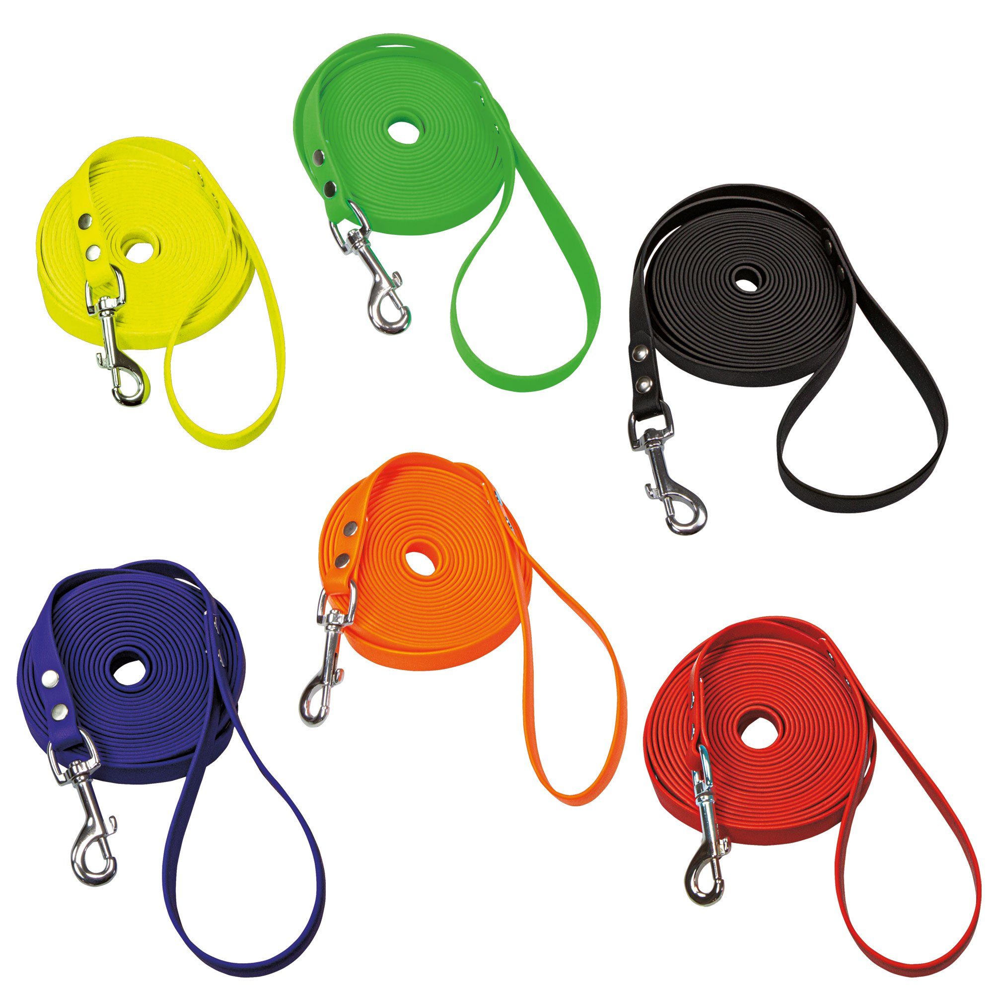 Schecker Schleppleine Biothane Schleppleine mit Handschlaufe 5m/9mm, Biothane (1-tlg), verschieden Größen