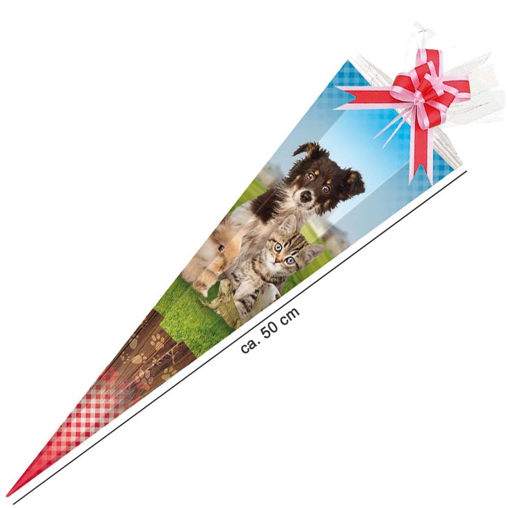 STYLEX Schultüte 50 cm gefüllt Pets Haustiere – Bild 2 von 5