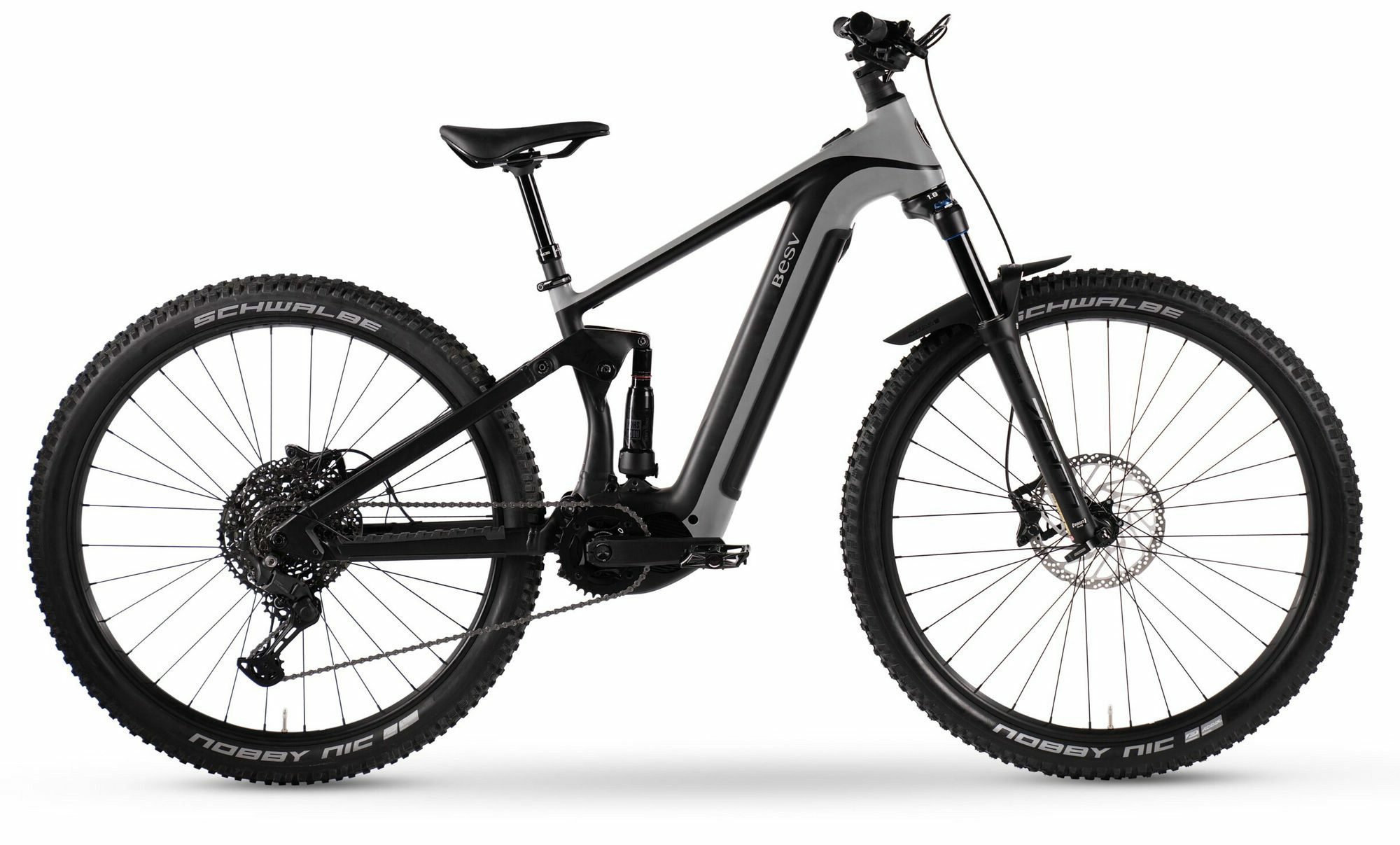 BESV E-Bike E-Mountainbike TRS 130 1.3 slate gray 29" 708 Wh Diamant, 11 Gang Shimano SHIMANO U6000 Schaltwerk