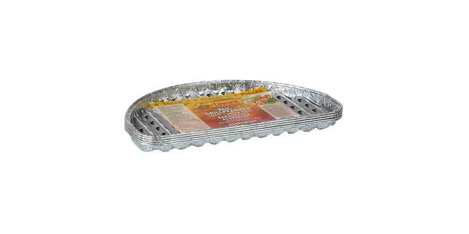 favorit Grillpfanne Favorit Alu-Grillpfanne halbrund 5 Stück