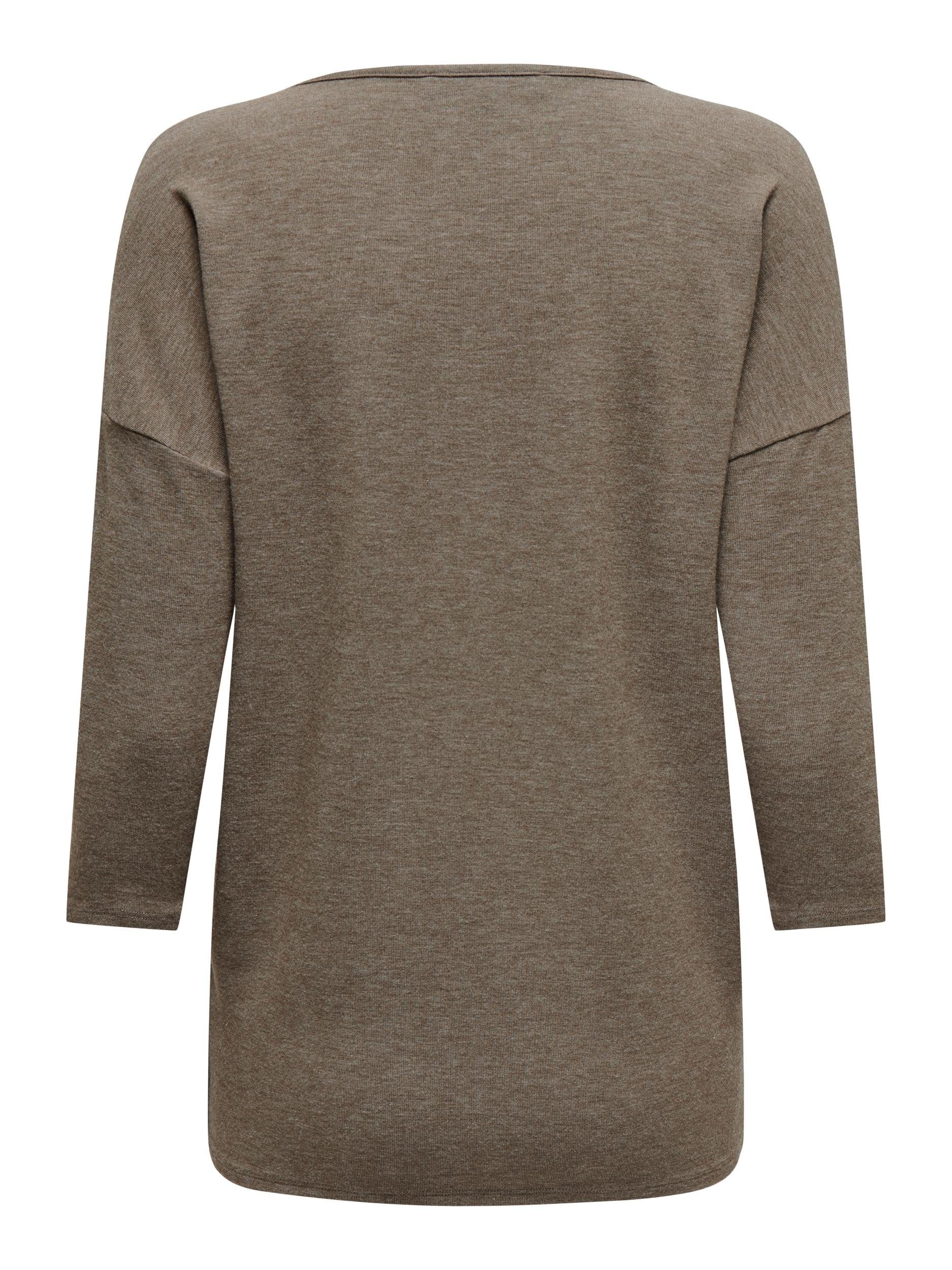 ONLY NOOS TOP 3/4 Oversize-Form lässiger ONLGLAMOUR 3/4-Arm-Shirt in Falcon JRS