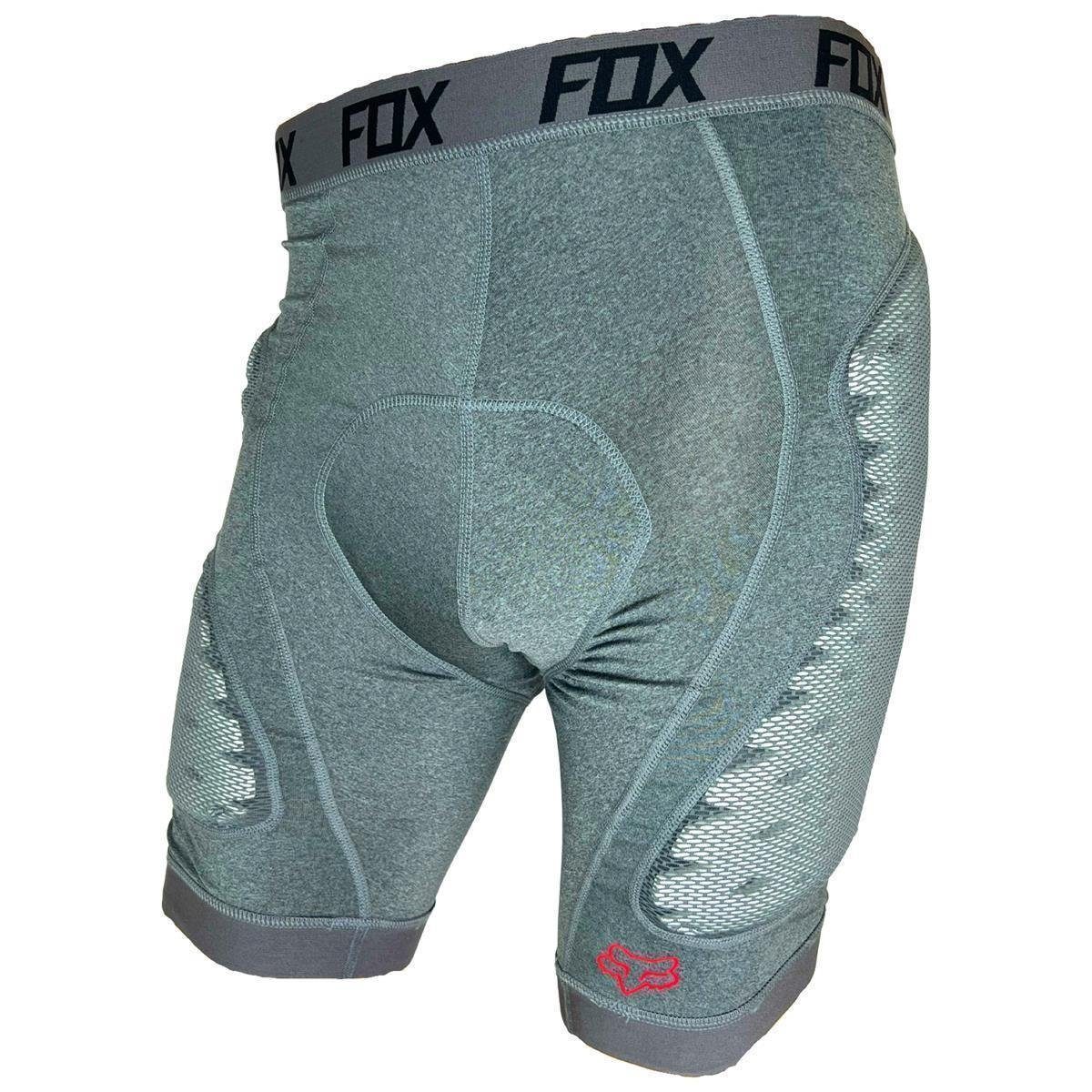 Fox Racing Protektorenshorts Fox Titan Race Short Fahrrad MTB Protektorhose mit Sitzpolster Grau S