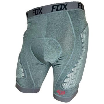 Fox Racing Protektorenshorts Fox Titan Race Short Fahrrad MTB Protektorhose mit Sitzpolster Grau M