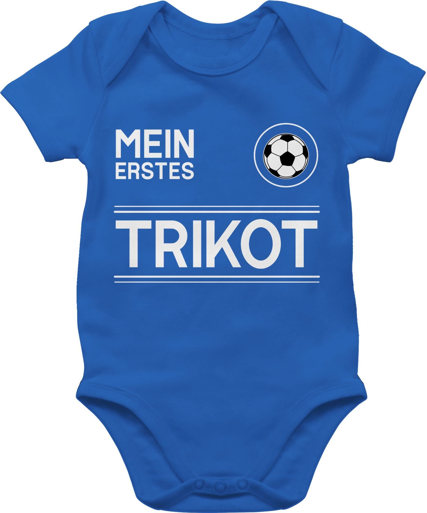 Shirtracer Shirtbody Mein erstes Trikot - weiß 2024 Fussball EM Fanartikel Baby