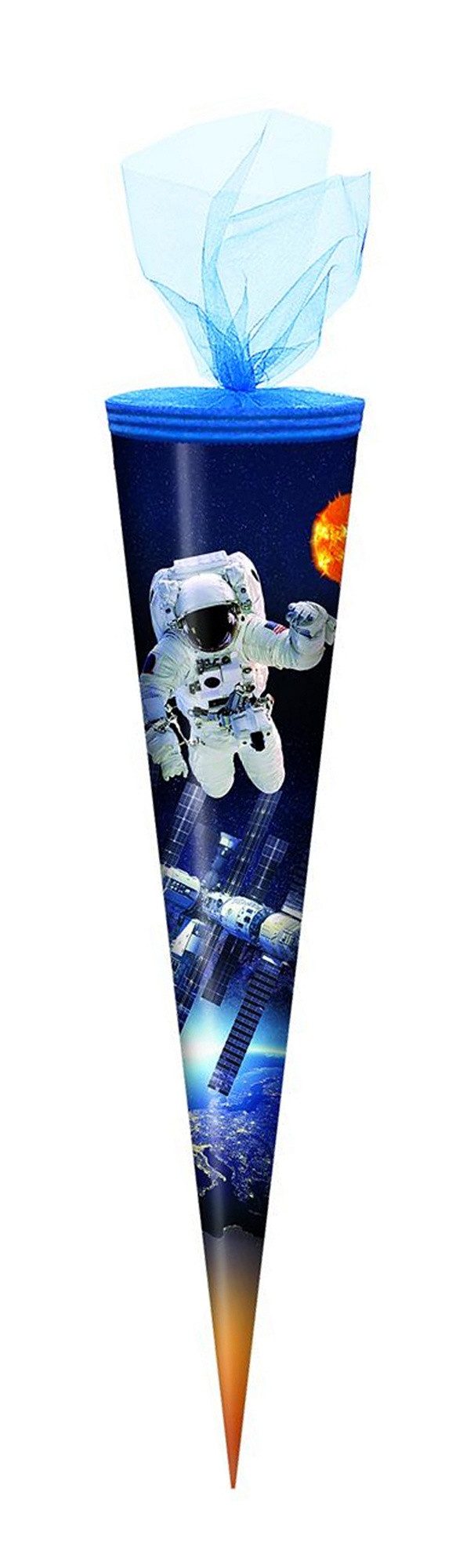 Verpackungsmittel GmbH Markneukirchen Schultüte Schultüte / Zuckertüte / 70cm / rund / "Space"