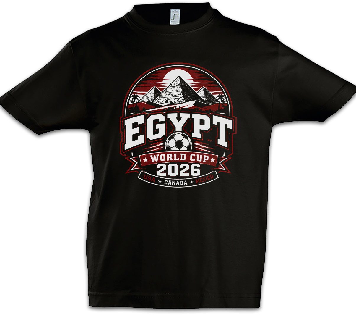 Urban Backwoods Print-Shirt Team Egypt 1 Kinder T-Shirt Ägypten Misr Cairo Nile Pharaoh Fußball WM (1-tlg) Soccer Football Turnier 2026