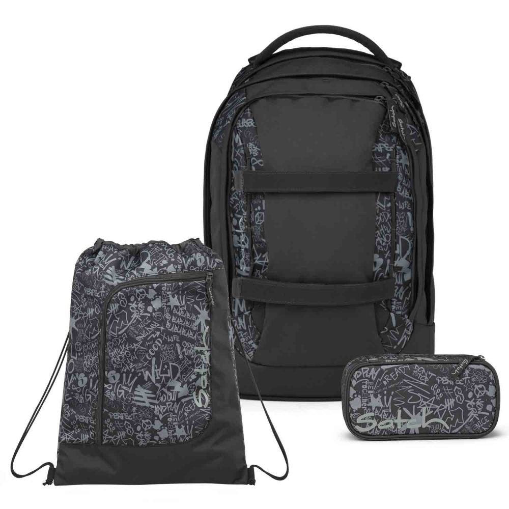 Satch Schulrucksack Pack (3tlg., inkl. Schlamperbox und Sportbeutel)
