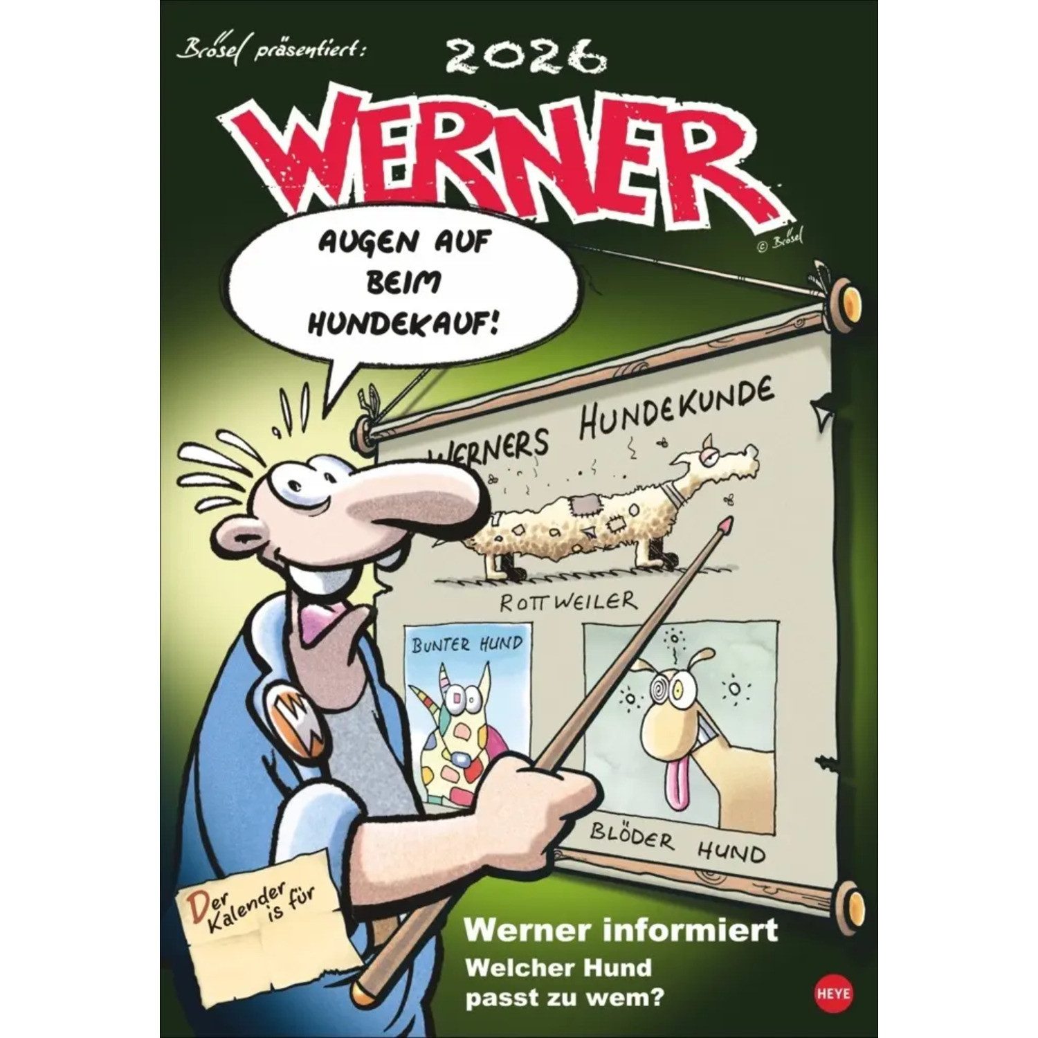 HEYE Wandkalender Werner Kalender 2026