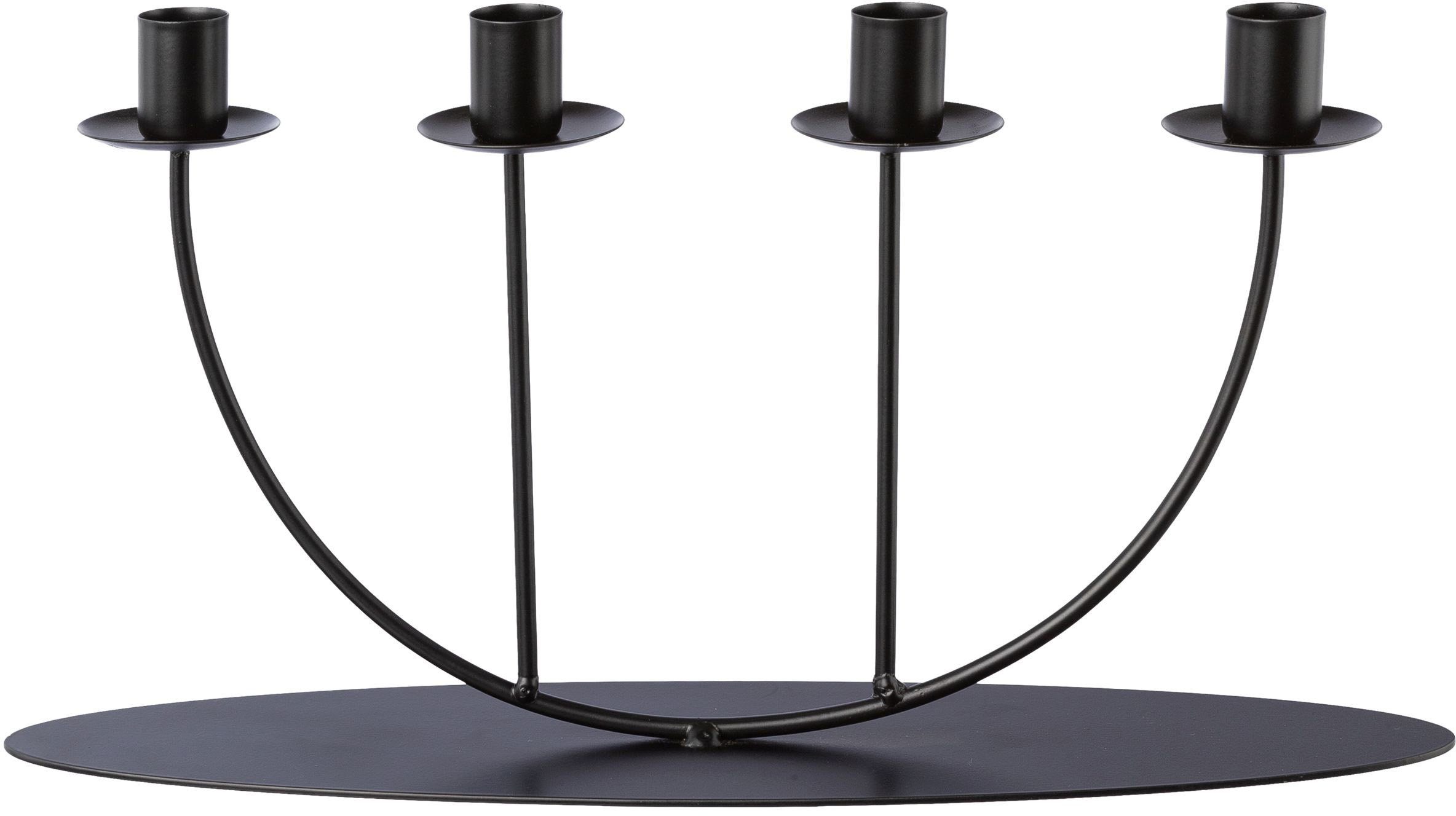 Creativ deco Kerzenhalter Weihnachtsdeko (1 St), auch als Adventskranz  geeignet, Höhe ca. 18 cm | Windlichter