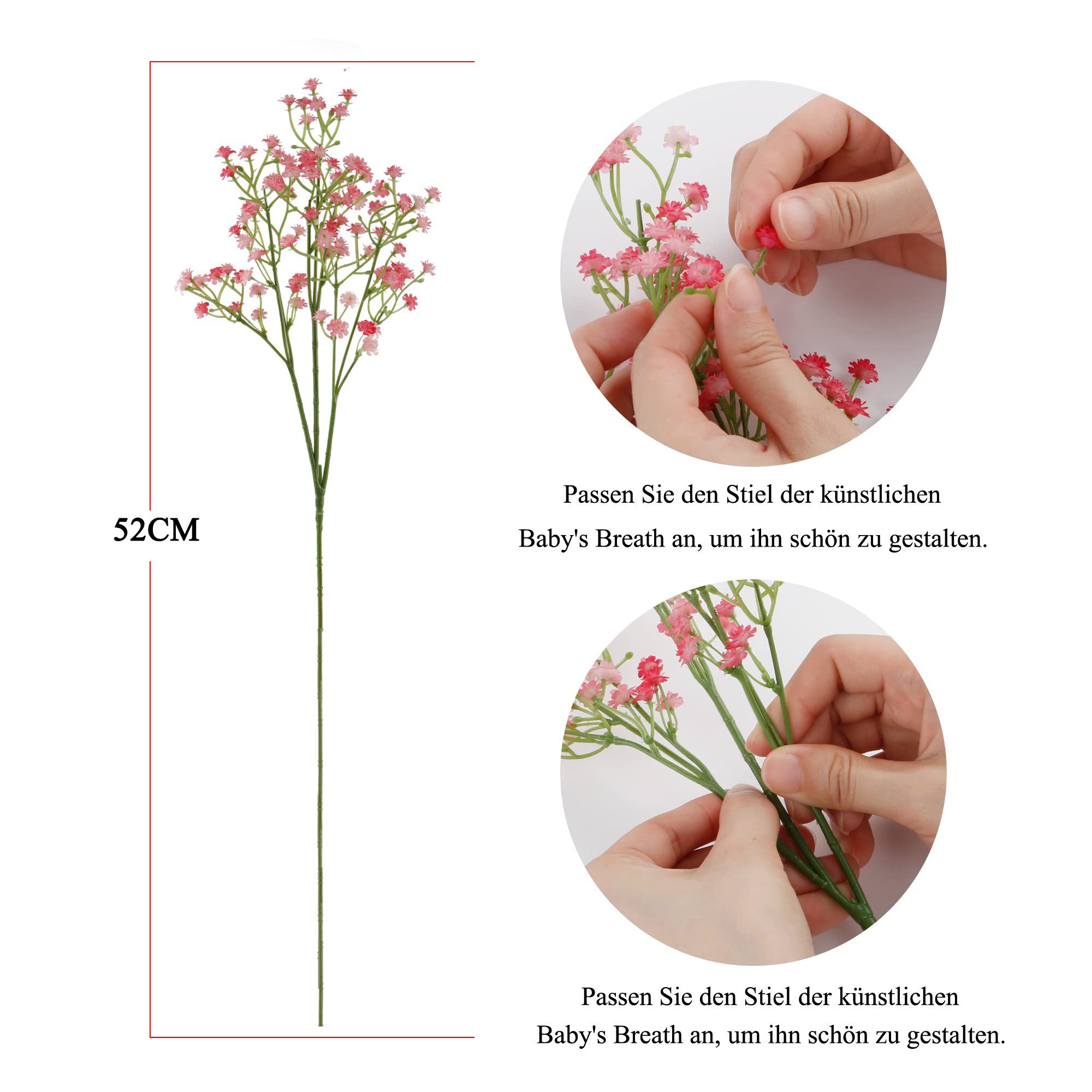 Kunstblumenstrauß Schleierkraut Künstlich 6 STK Fake günstig online kaufen