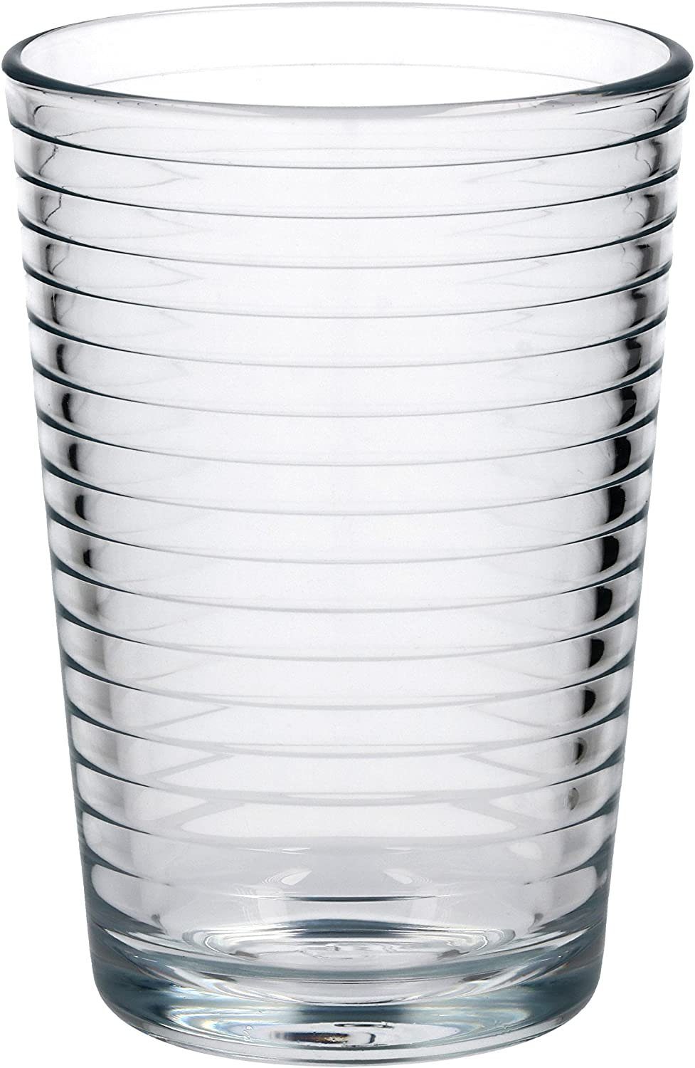 Pasabahce Glas 52752 Doro Wasserglas 210 ml 6er-Set Trinkgläser Gläserset mit Grooved, 6-tlg.