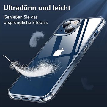 CoolGadget Handyhülle Transparent Ultra Slim Case für Apple iPhone 13 Mini 5,4 Zoll, Silikon Hülle Dünne Schutzhülle für iPhone 13 Mini Hülle