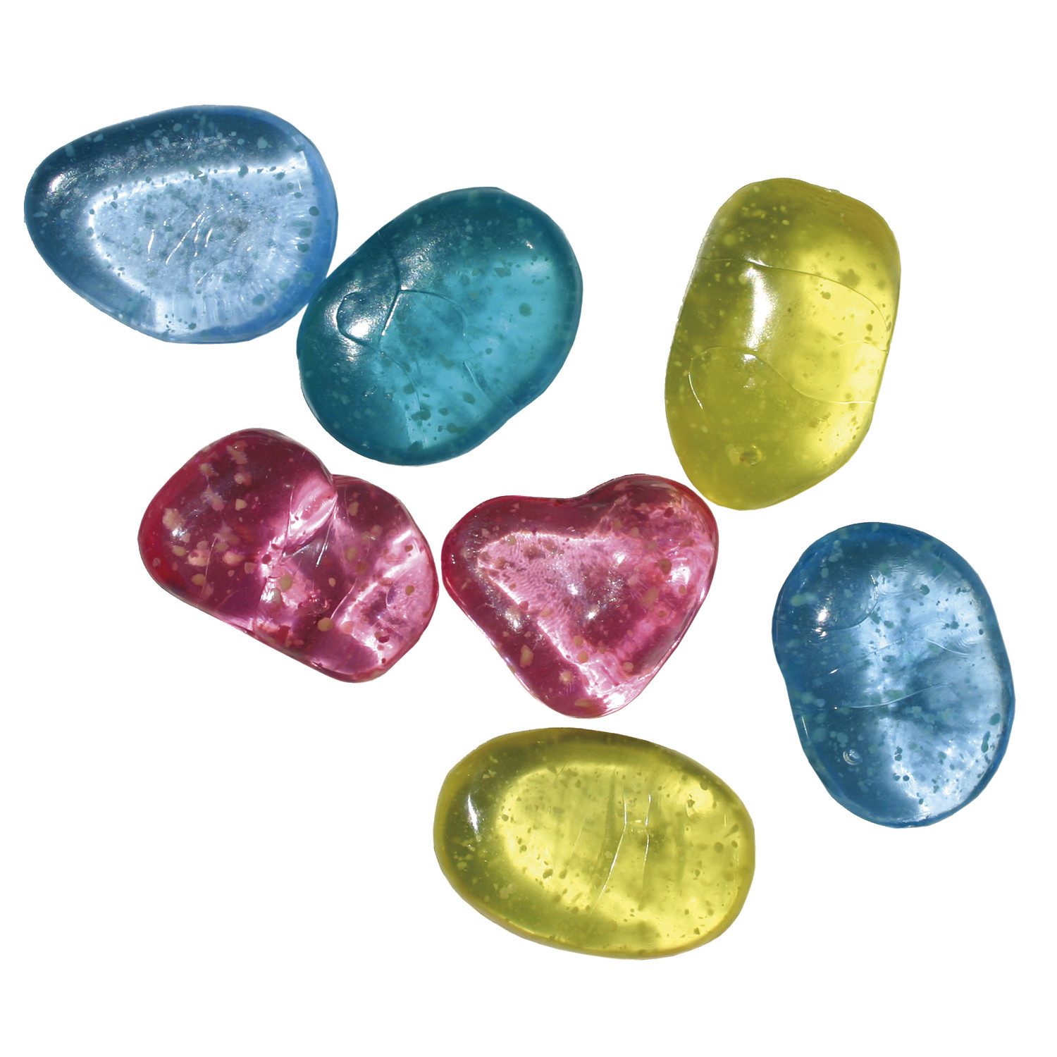EDUPLAY Dekosteine Leucht Meteoriten, Kunststoff (24er Pack)