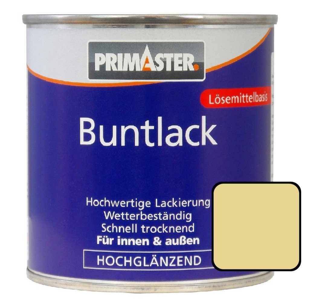 Primaster 750 ml 1015 RAL Primaster hellelfenbein Acryl-Buntlack Buntlack