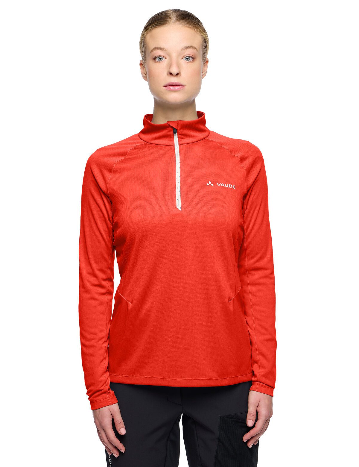 VAUDE Rundhalspullover Women's Larice Light Shirt II (1-tlg) schnelltrocknendes Langarm-Shirt für Skitouren und Biken