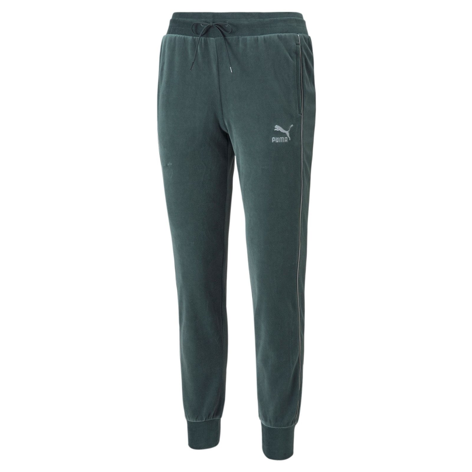 PUMA Jogginghose Hose Puma Iconic T7 Velour Pants Elastischer Bund mit Kordelzug