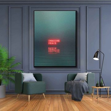 DOTCOMCANVAS® Leinwandbild Meditate, Leinwandbild Meditate KI AI generiert digitale Kunst Wandbild