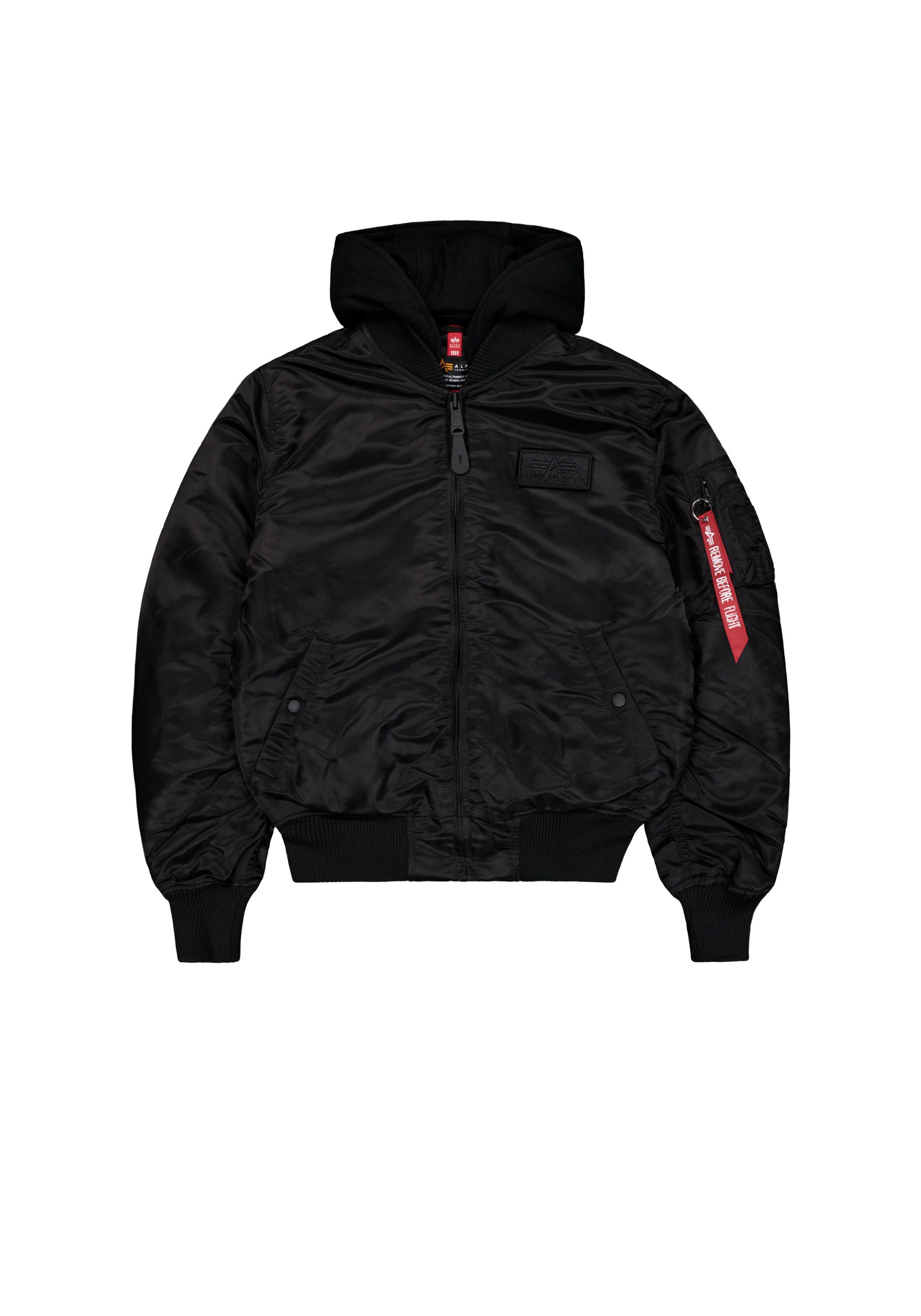 Alpha Industries Bomberjacke MA-1 Zip Hood Backprint günstig online kaufen