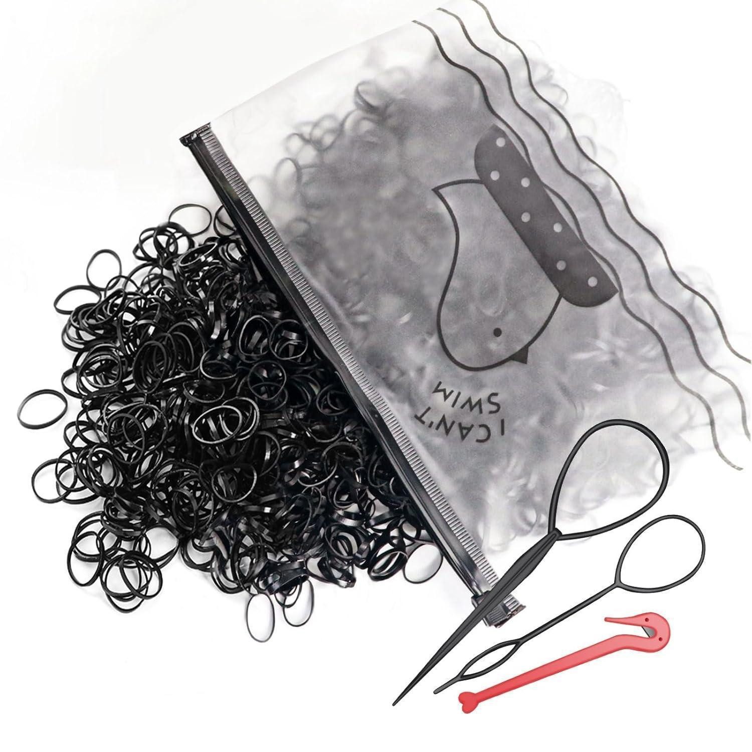 LuxusKollektion Haargummi 1000 Stück Elastische Haargummis Klein Haarstyling Zubehör