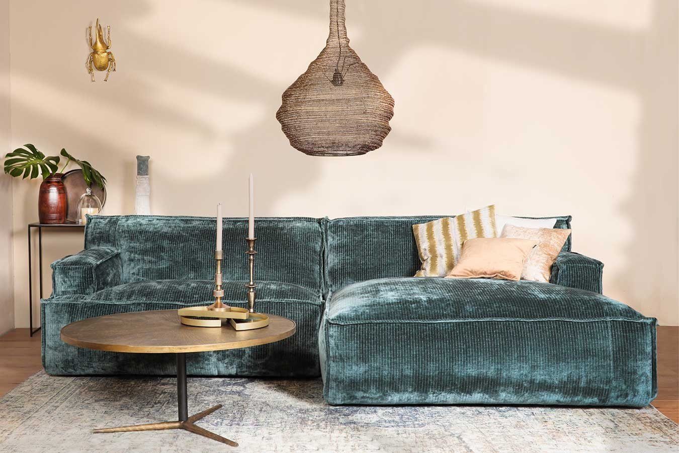 daslagerhaus living Sofa Ecksofa Plantes Cord günstig online kaufen