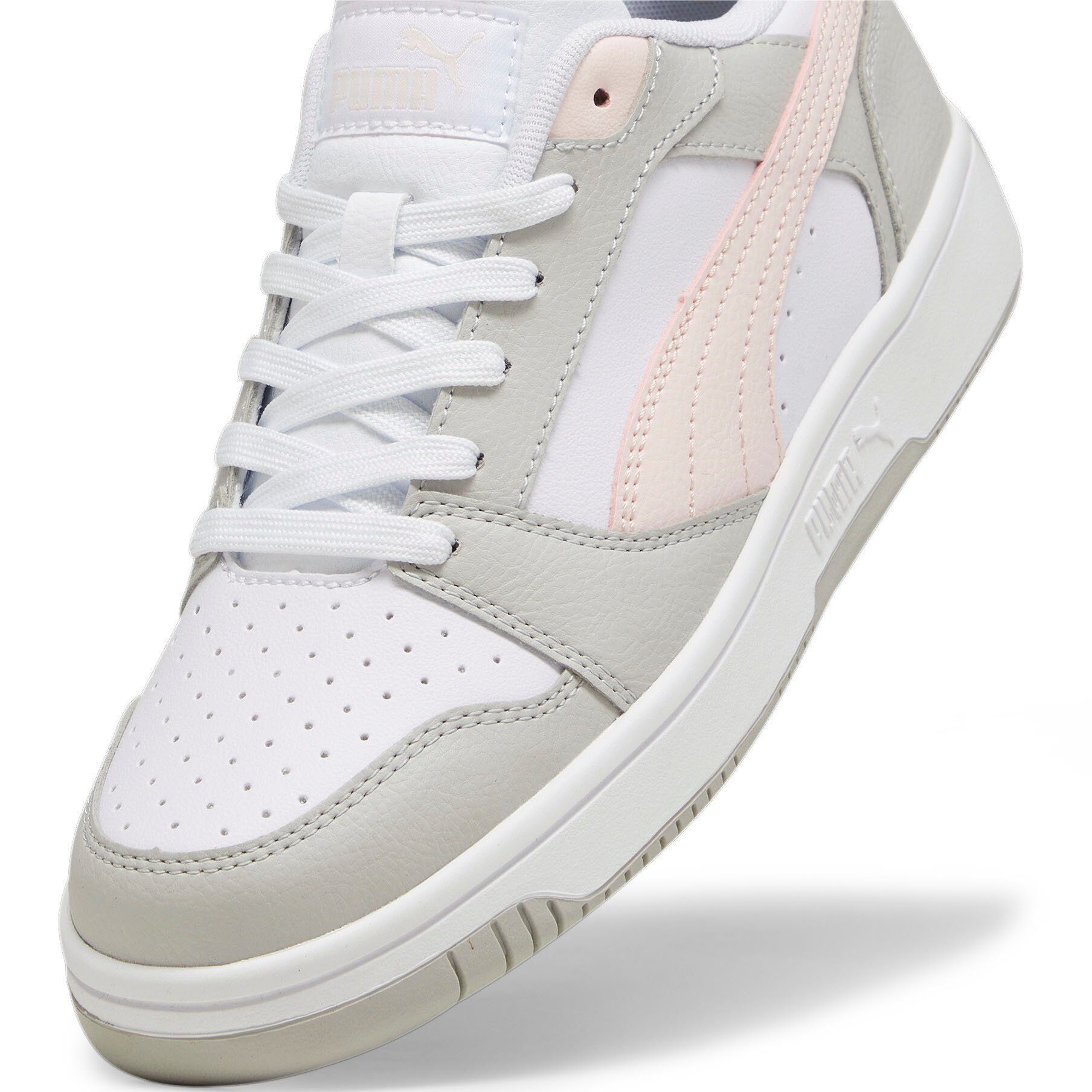 Gray Light PUMA Pink-Cool V6 PUMA LOW REBOUND Sneaker White-Frosty