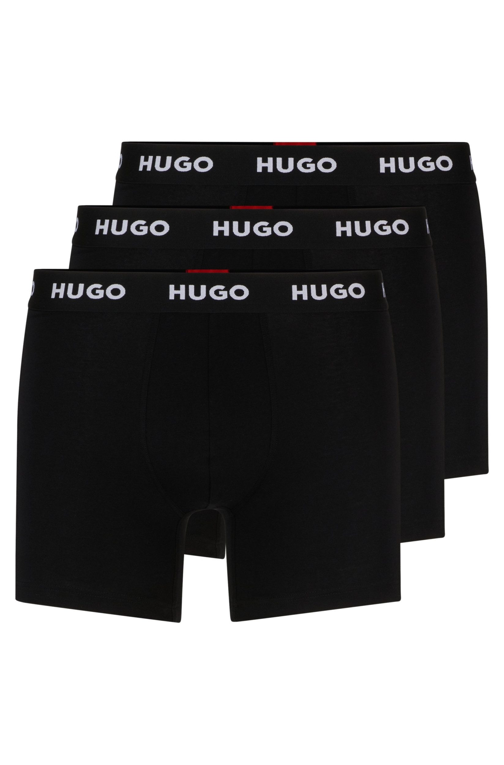 HUGO Boxershorts Dreier-Pack eng anliegende längere günstig online kaufen