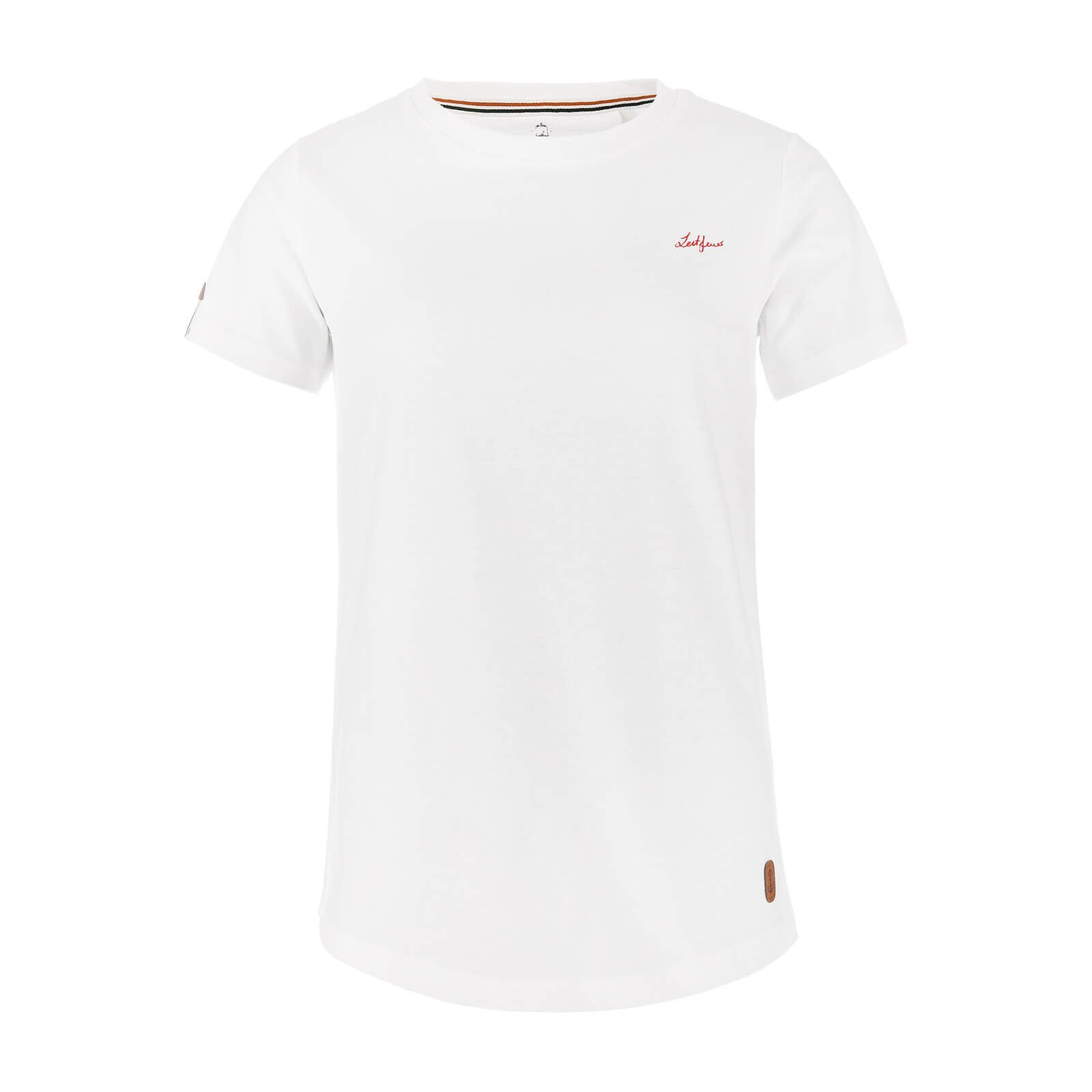 Leitfeuer T-Shirt Damen Kurzarmshirt - Rundhalsshirt einfarbig aus Baumwolle weiß | T-Shirts