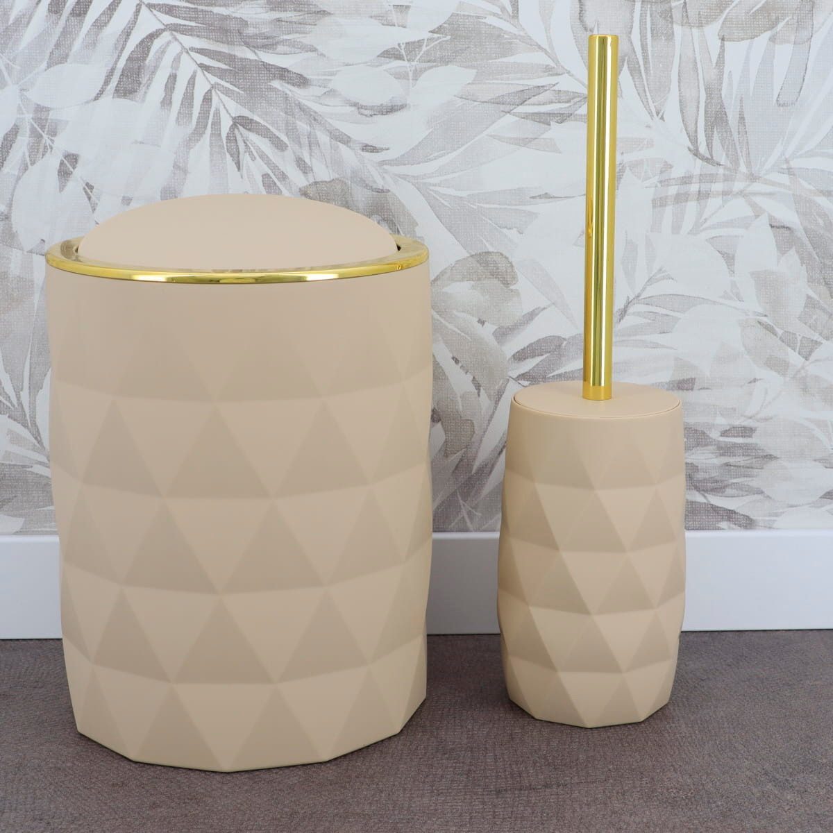 LikeKa Badaccessoire-Set Goldeffekt Seifenspender Toilettenbürste Seifensch günstig online kaufen