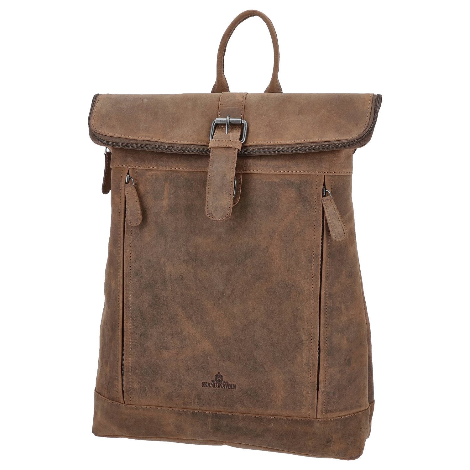 Freizeitrucksack The Skandinavian Brand Leder Freizeit Rucksack Cognac