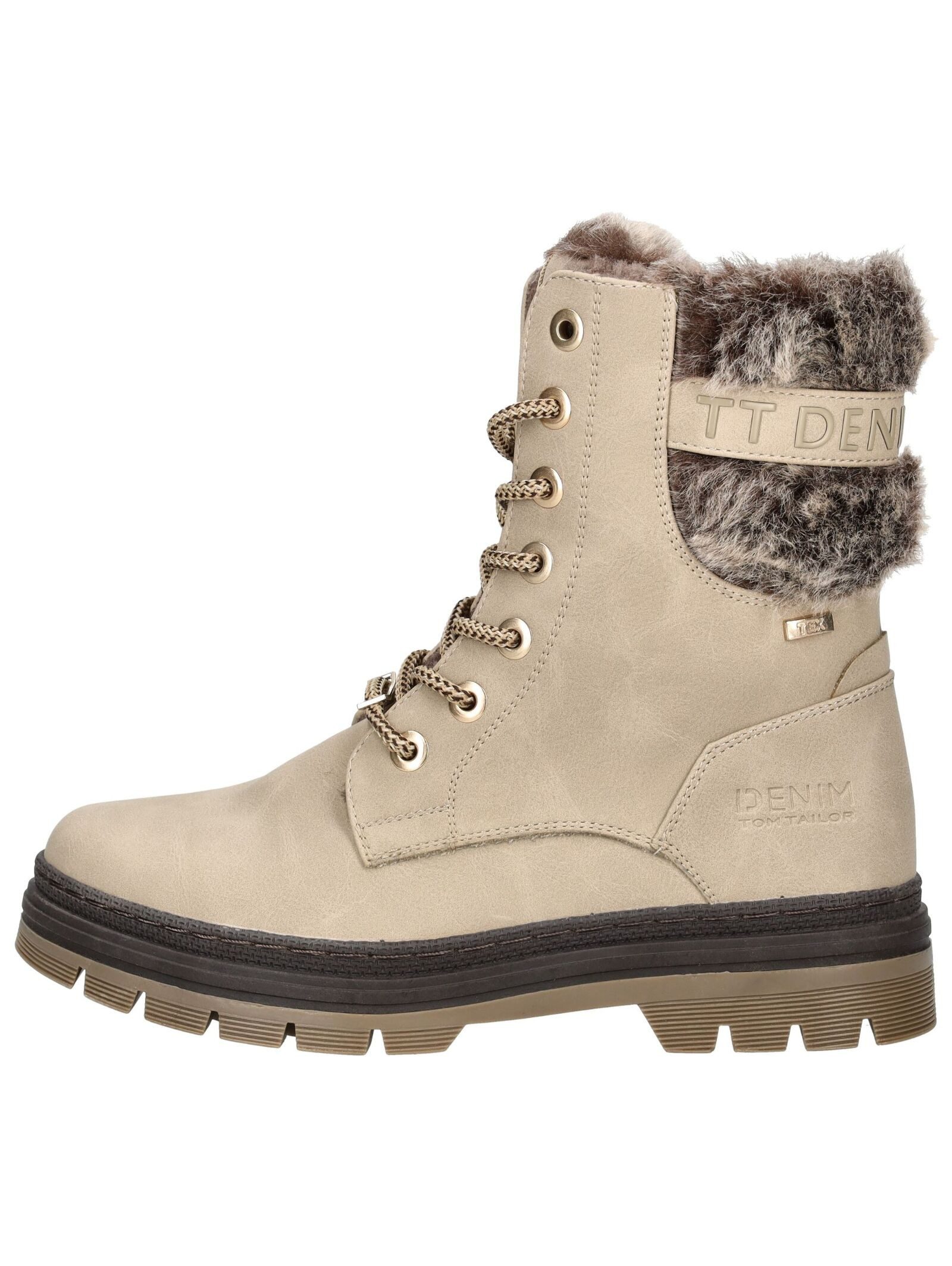 TOM TAILOR Tom Tailor Stiefelette Lederimitat/Textil Schnürstiefelette