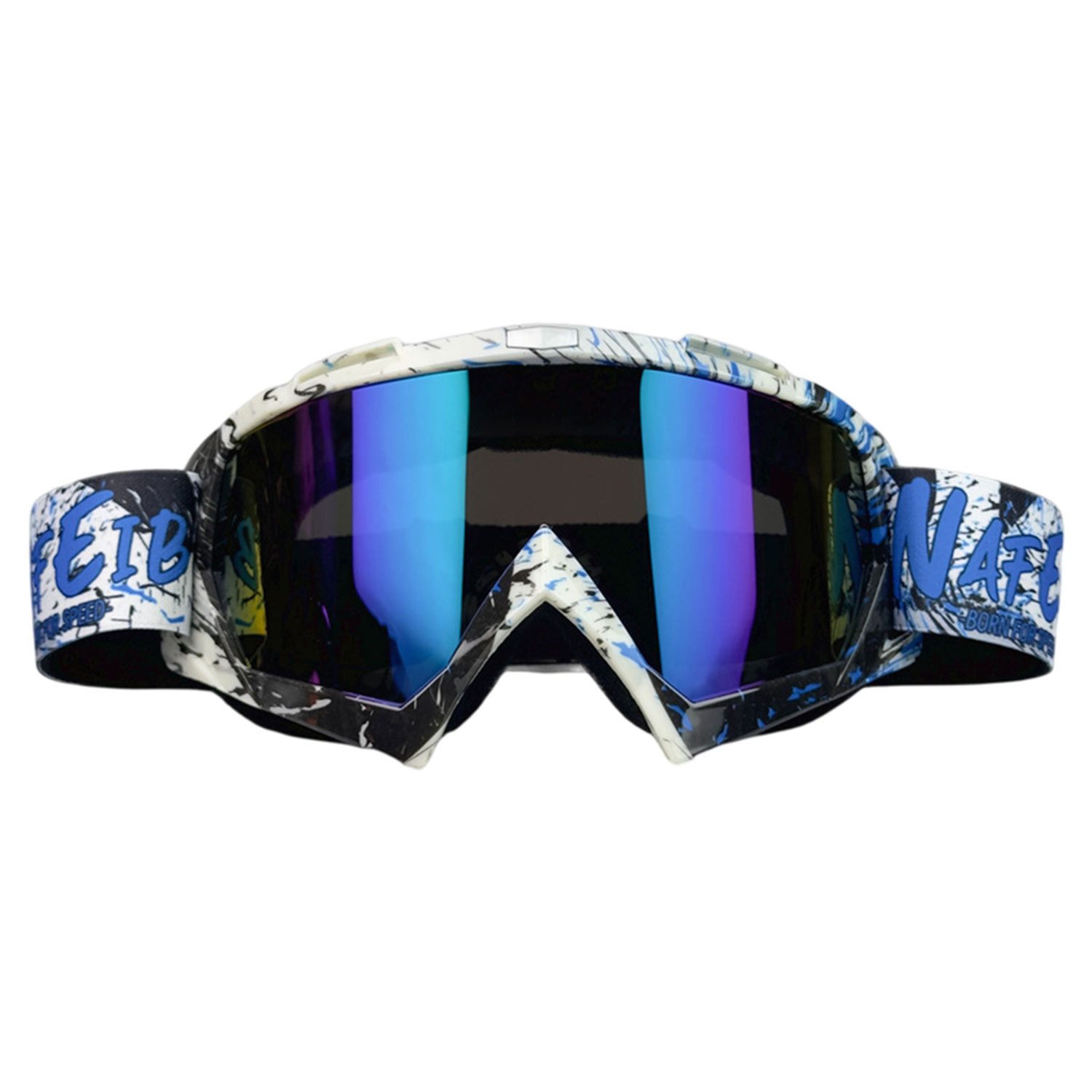 Refttenw Skibrille Einstellbar Motorradbrille,Skibrille,UV Schutzbrille,Sportbrille