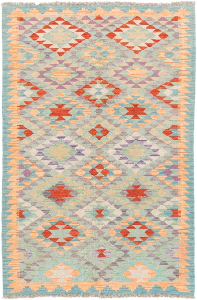Orientteppich Kelim Afghan 123x186 Handgewebter Orientteppich, Nain Trading, rechteckig, Höhe: 3 mm