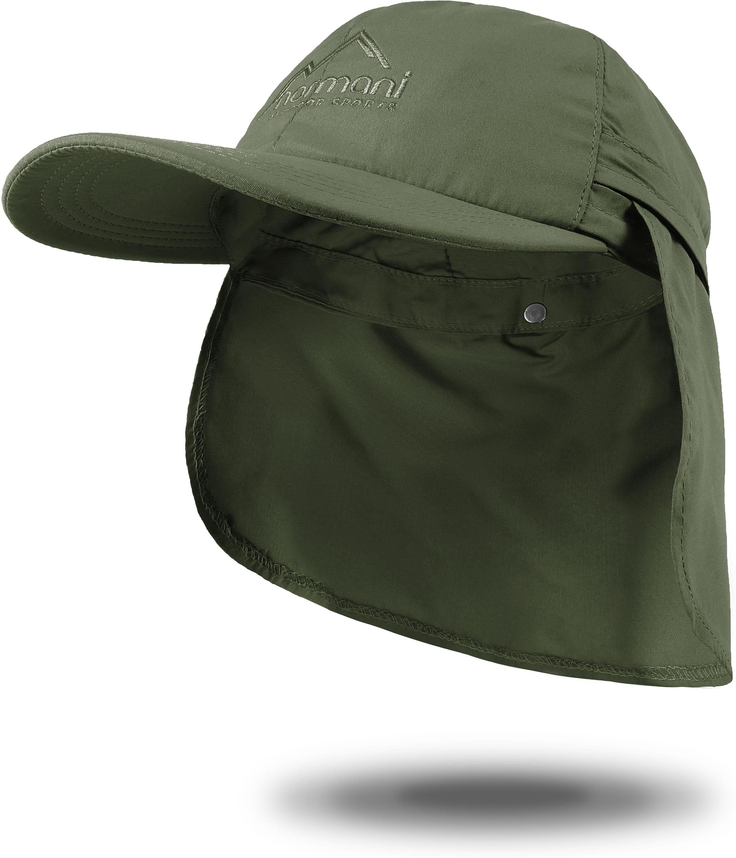 normani Outdoorhut Cap mit Nackenschutz Savannah Sommer Cap mit einrollbarem Nackenschutz Outdoormütze Sonnenhut