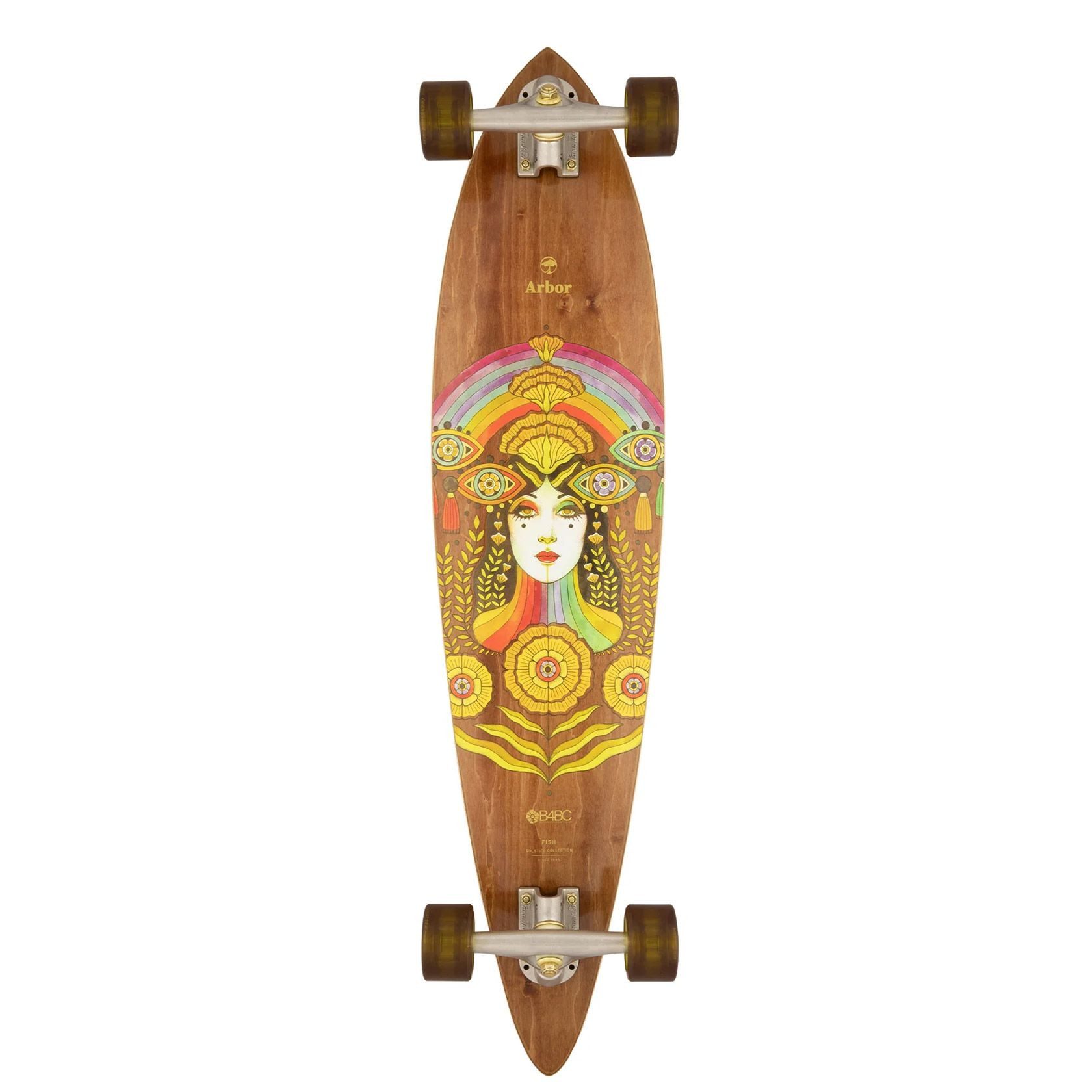 Arbor Collective Longboard Solstice Fish 37" (Hilary Jane), Pintail Longboard aus der Solstice Serie