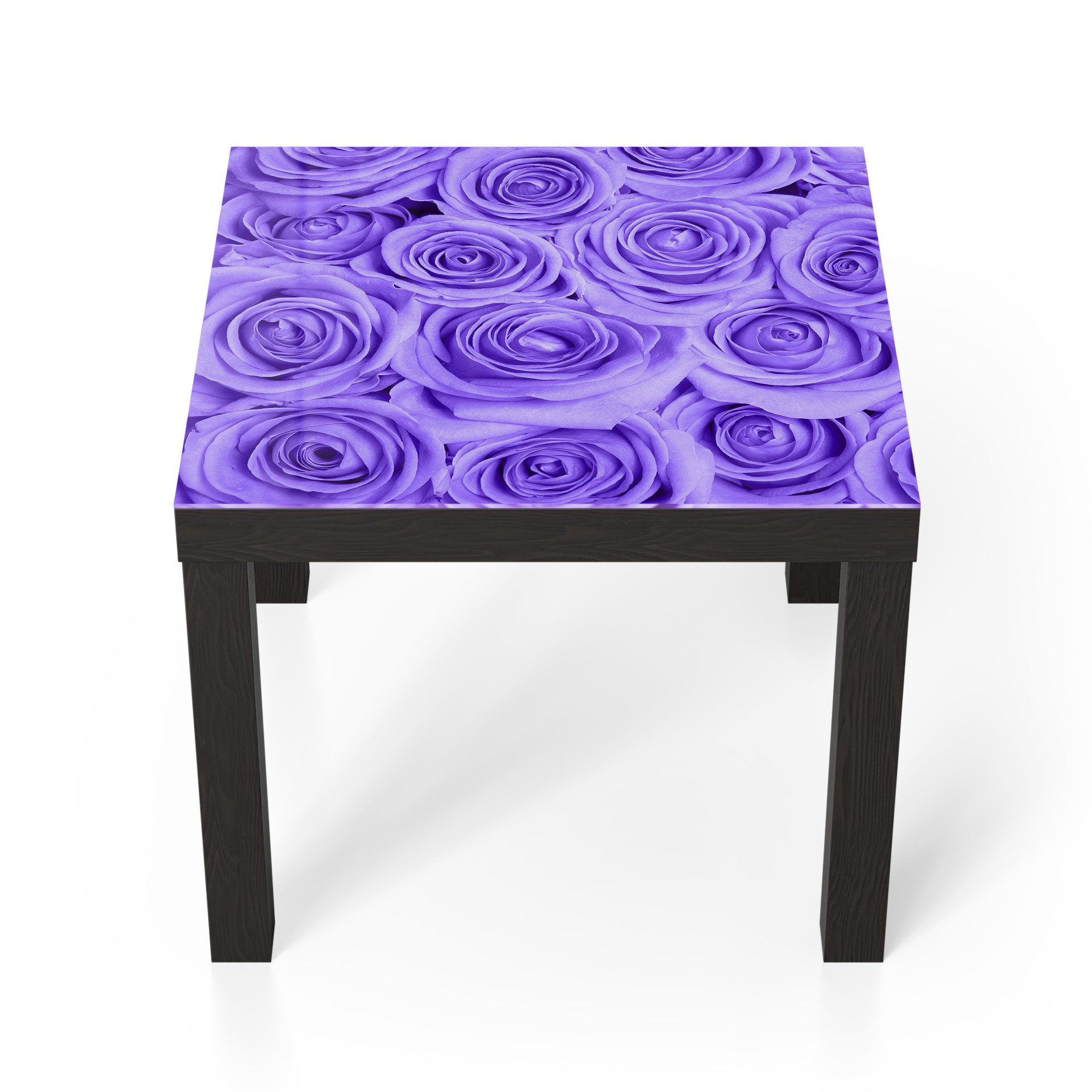 DEQORI Couchtisch 'Lila Rosenpracht', Glas Beistelltisch Glastisch modern