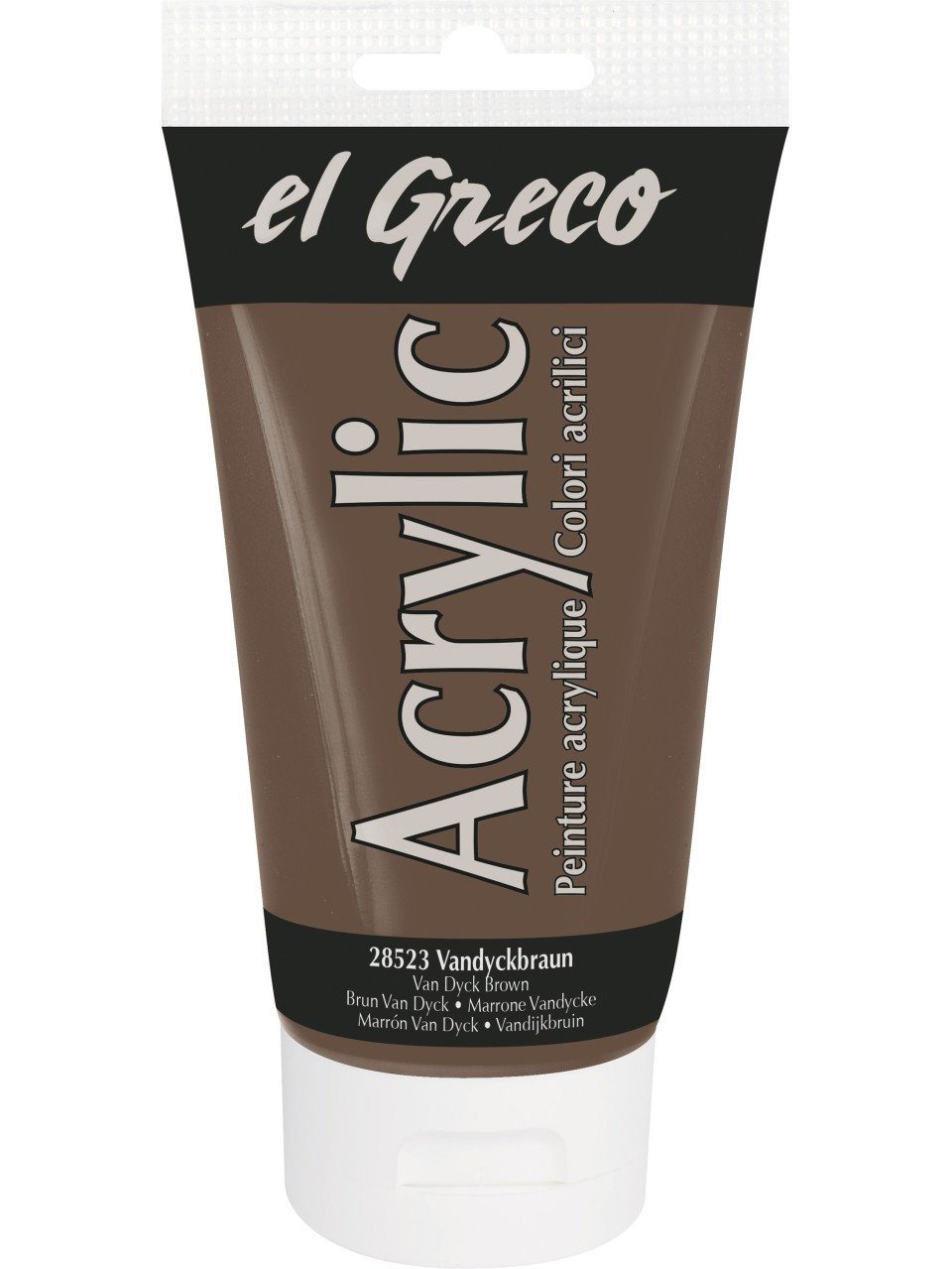 Kreul Acrylfarbe Kreul el Greco Acrylic Tube vandyckbraun 150 ml
