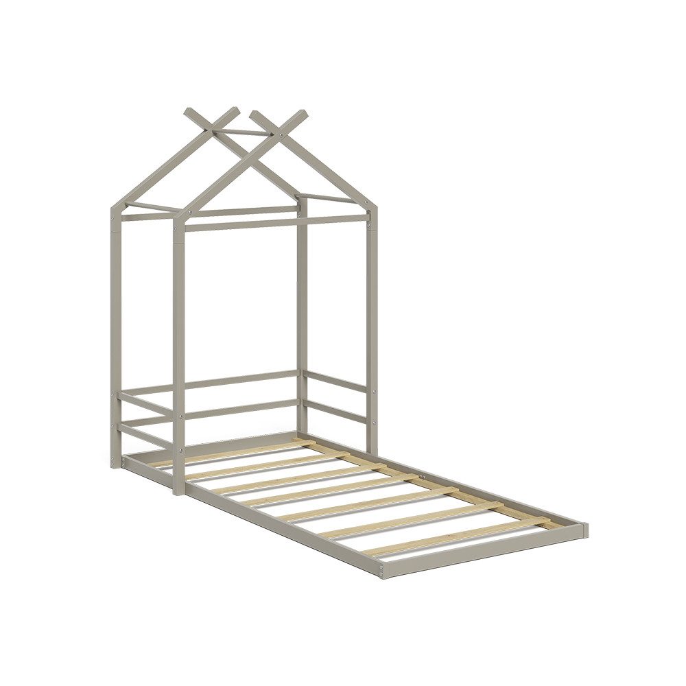 VitaliSpa® Hausbett Roofy, Greige, 90x200 (1-tlg)