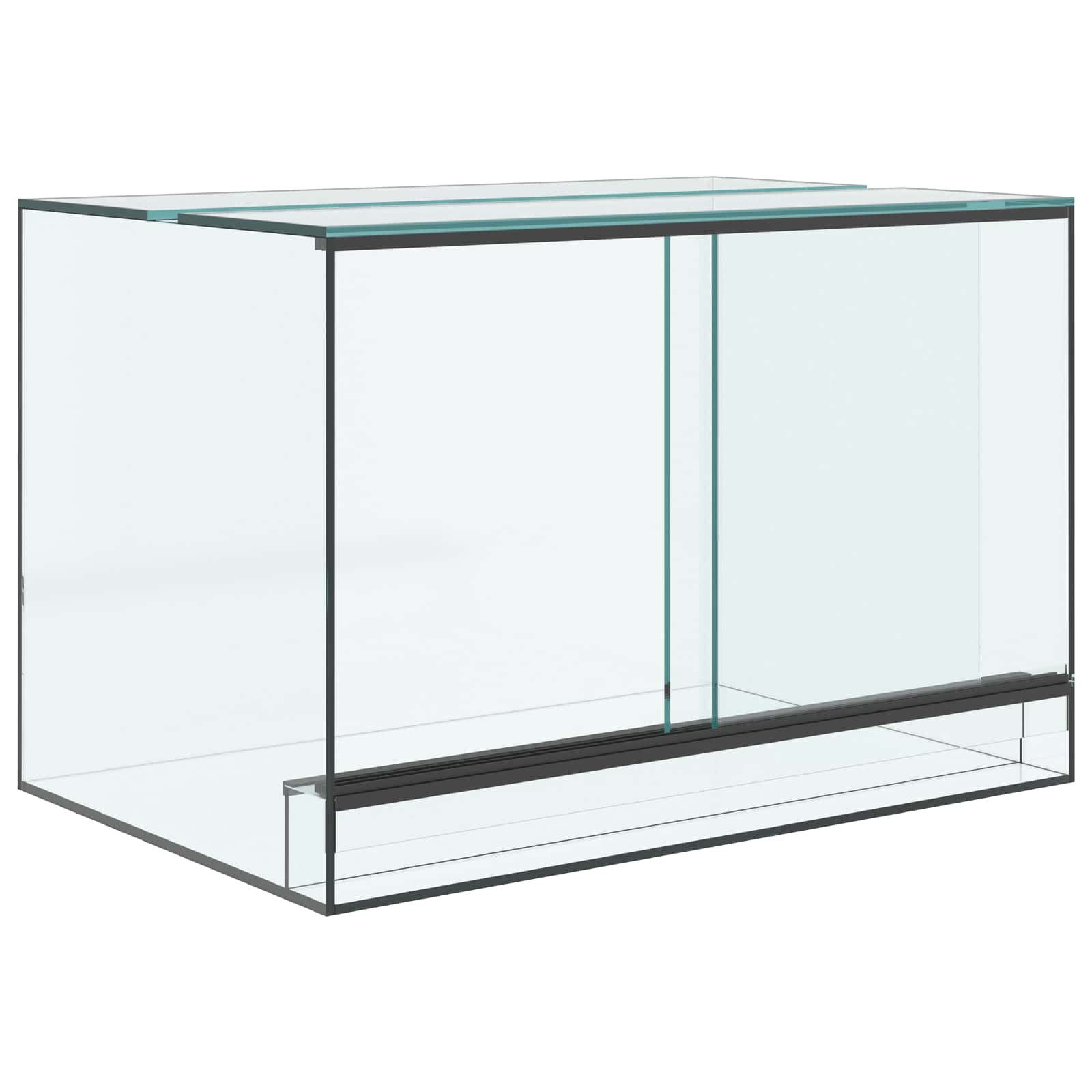 vidaXL Terrarium Terrarium mit Speicher Transparent 60 x 40 x 40 cm Glas