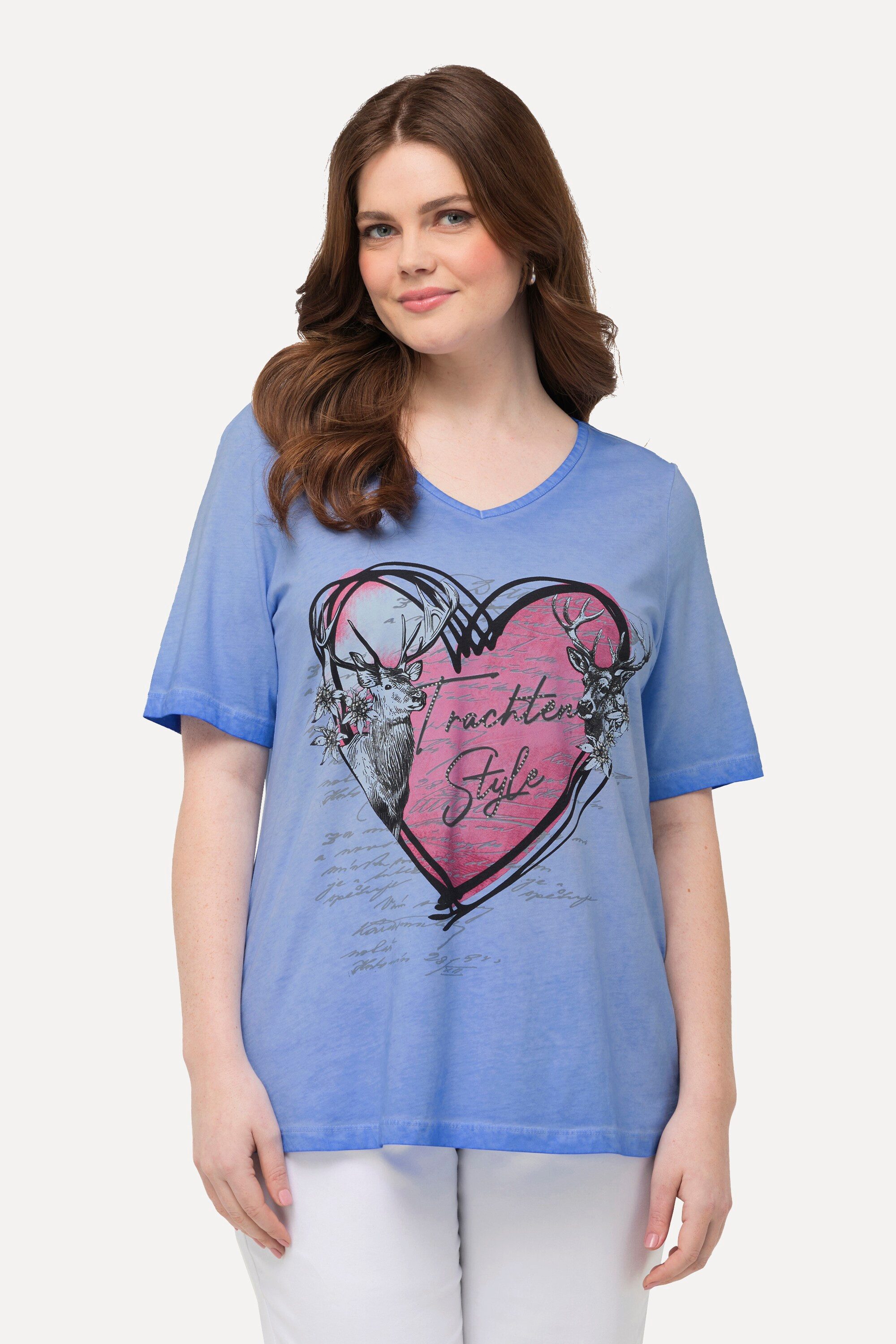 Ulla Popken T-Shirt T-Shirt Trachtenherz Classic günstig online kaufen