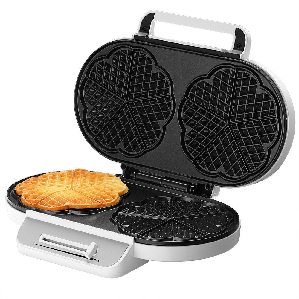 Doppel monzana BPA-frei Temperatureinstellung Waffeleisen, Herzwaffeln