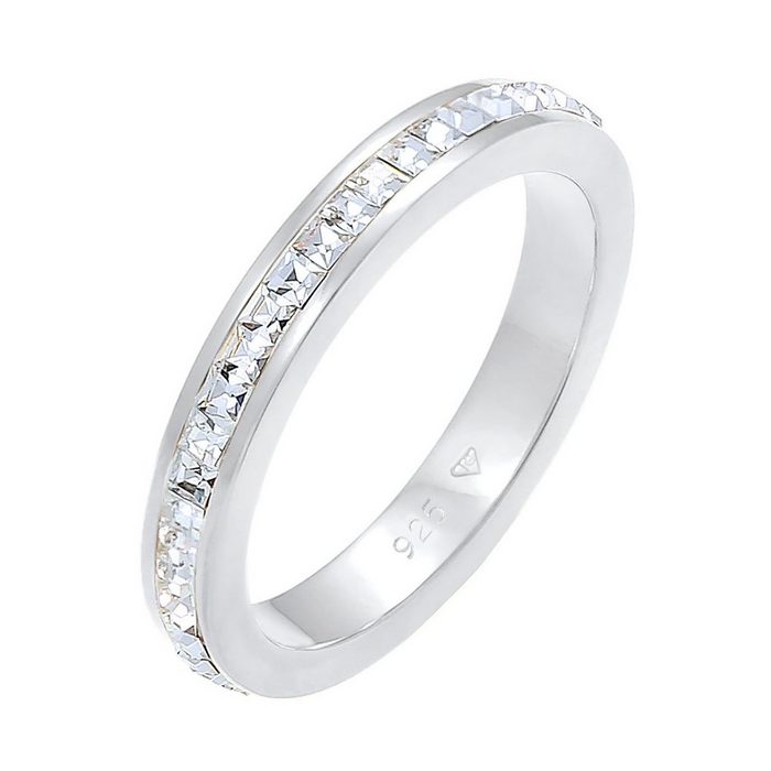 Elli Premium Memoirering Elli PREMIUM Ring Bandring Geo Shape 0605460318 0605910318 mit Kristall