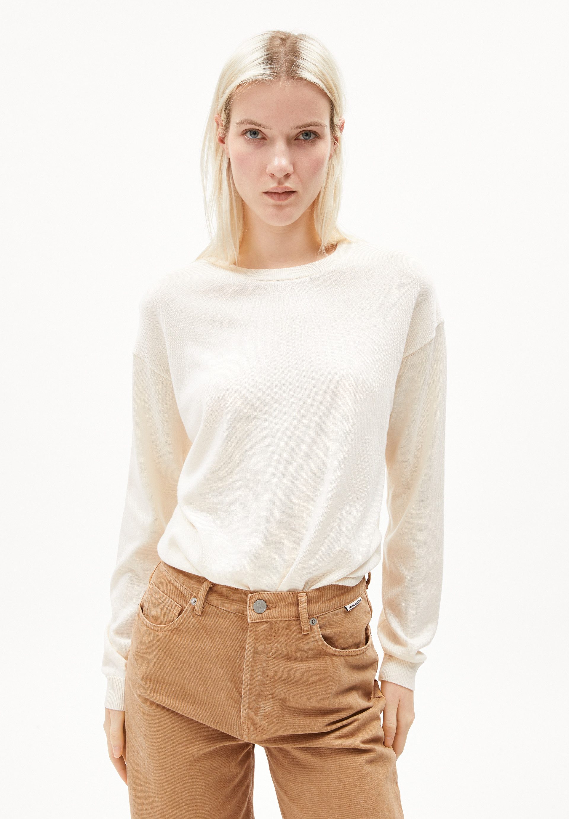 Armedangels Strickpullover LARUNAA Pullover aus Bio-Baumwoll Mix Loose Fit günstig online kaufen